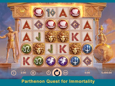 Parthenon Quest for Immortality — Древняя Греция с белыми колоннами, статуями богов и мраморными фриспинами